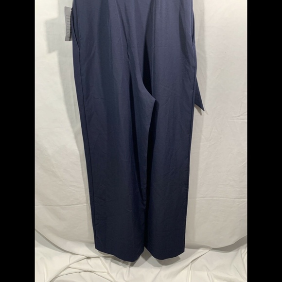 NEW $148 Eliza J One-Shoulder Laguna Crepe Jumpsuit in Navy Blue [SZ 2‎ ] - Picture 12 of 14